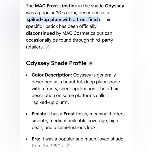 Vintage (90”s) MAC “Odyssey” Lipstick - Collectible! - New in Package 🖤 - Picture 2 of 9